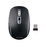 エレコム　マウス/Precisionist/無線2.4GHz/Bluetooth/マルチペアリング/充電式/Mサイズ/静音/チルトホイール付/ブラック MPN10MBMSBK