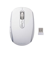 エレコム マウス/Precisionist/無線2.4GHz/Bluetooth/マルチペアリング/充電式/Mサイズ/静音/チルトホイール付/ホワイト MPN10MBMSWH