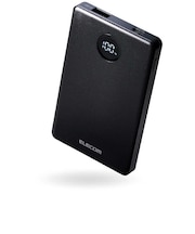 エレコム モバイルバッテリー 5000mAh 薄型 軽量 22.5W PSE適合 半固体リチウム iPhone Android Switch 対応 LED残量1%表示 ブラック DEC855000BK