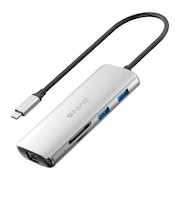 SUNEAST　USB Type-C ドッキングステーション マルチハブ 8in1 PD100W給電可能 ケーブル長25cm アルミ合金 ［USB Power Delivery対応］ SE-HUB081ADPLCF