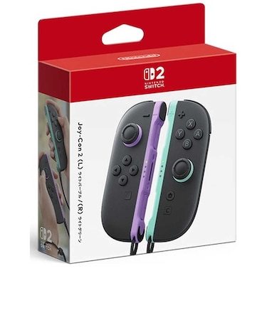 任天堂 【純正】 Joy-Con 2 (L) ライトパープル/(R) ライトグリーン (Switch 2) JoyCon2(L)ライトパープル(<br>★こちらの商品は人気商品のため、色違い・仕様違い等含め「一家族1台限り」でのご協力をお願いしております。