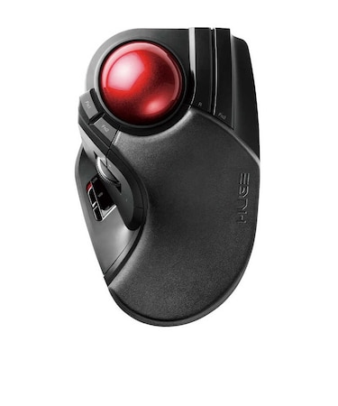 エレコム　マウス トラックボール HUGE [光学式 /無線(ワイヤレス) /8ボタン /USB] ブラック MHT1DRBK
