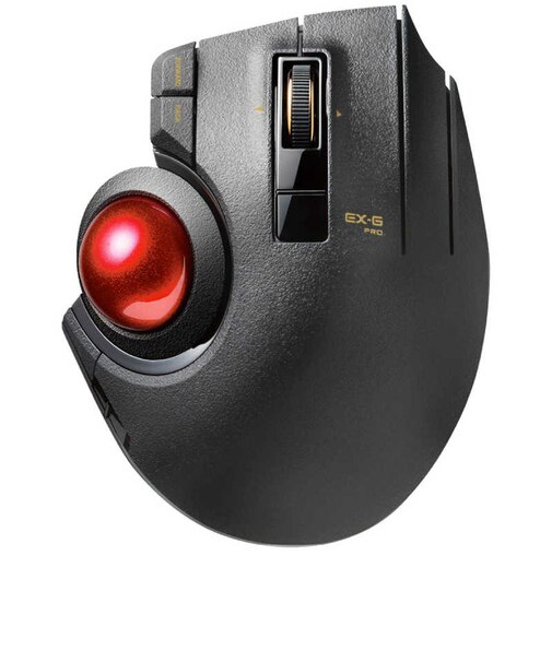 エレコム　マウス トラックボール EX-G PRO [光学式 /無線(ワイヤレス) /8ボタン /USB] ブラック MXPT1MRXBK