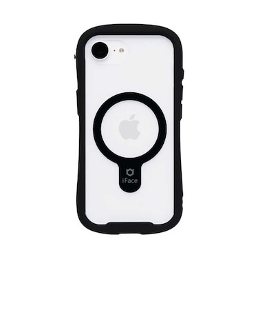 HAMEE　iPhone 16e iFace Reflection MagSynq 強化ガラスクリアケース iFace ブラック IP16EIFACERFTMGBK