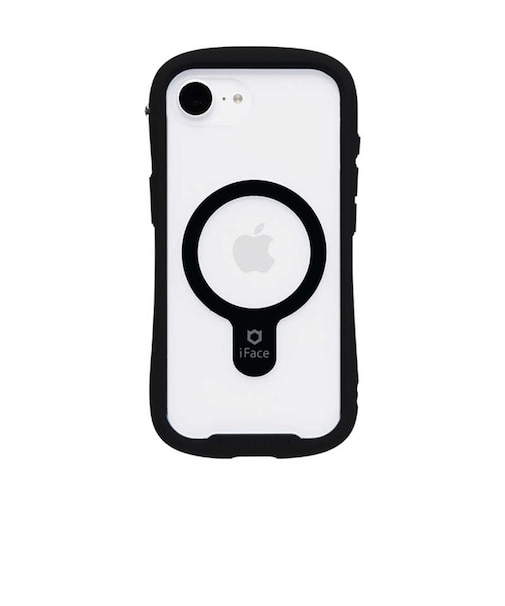 HAMEE　iPhone 16e iFace Reflection MagSynq 強化ガラスクリアケース iFace ブラック IP16EIFACERFTMGBK