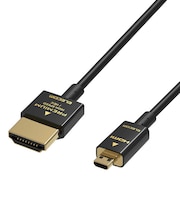エレコム microHDMIケーブル プレミアム スーパースリム 4K 2K RoHS準拠 1.8m ブラック DHHDP14SSU18BK