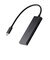 エレコム　USB Type-C ハブ 4ポート 5Gbps 高速 PD 100W ( MacBook iPad Windows 等対応 ) 薄型 USB-C ×2 USB-A ×2 ブラック U3HCH041PBK