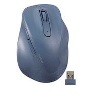 エレコム ワイヤレスマウス 無線 2.4GHz 静音 抗菌 5ボタン Mサイズ Windows Mac ChromeOS対応 医師監修 EX-G ブルー MXGM30DBSKCBU