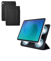 エレコム iPad Air ケース 11インチ ( M3 / M2 ) / 10.9インチ 第5世代 第4世代 マグネット着脱フラップ カバー 2アングル スタンド オートスリープ機能 軽量 超薄型 TBA25MWVPF2BK