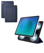 エレコム iPad Air ケース 11インチ ( M3 / M2 ) / 10.9インチ 第5世代 第4世代 マグネット着脱フラップ カバー 2アングル スタンド オートスリープ機能 軽量 超薄型 TBA25MWVPF2NV