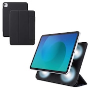 エレコム iPad Pro ケース 11インチ ( M4 ) マグネット着脱フラップ カバー 2アングル スタンド オートスリープ機能 軽量 薄型 TBA25PMWVPF2BK