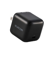 エレコム ノートPC用ACアダプター USB充電器 USB PD 65W USB-C スイングプラグ ACDCPD12465BK