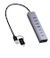 エレコム　USBハブ 7ポート セルフパワー・バスパワー両対応 USB-A×4 USB-C×3＋ハブ給電用USB-C×1 USB-A→USB-C変換アダプター付 シルバー U3HCT070SV