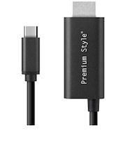 PGA USB Type-Cコネクタ HDMIミラーリングケーブル 2m Premium Style ブラック PGSMTV2MBK