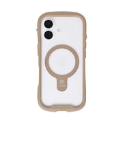 HAMEE iPhone17 iFace Reflection MagSynq 強化ガラスクリアケース ベージュ IP17IFACERFTMGBE