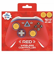 アローン Switch用ワイヤレスコントローラーレッド ALGNSWCRD<br>★こちらの商品は人気商品のため、色違い・仕様違い等含め「一家族1台限り」でのご協力をお願いしております。