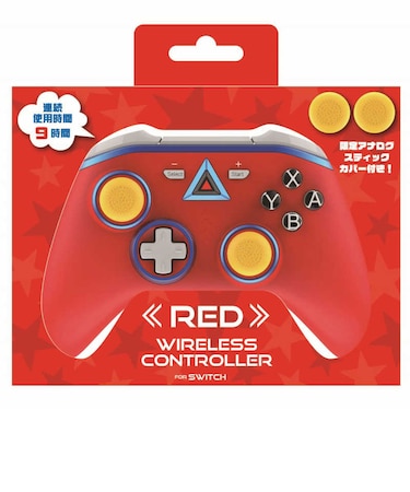 アローン　Switch用ワイヤレスコントローラーレッド ALGNSWCRD<br>★こちらの商品は人気商品のため、色違い・仕様違い等含め「一家族１台限り」でのご協力をお願いしております。