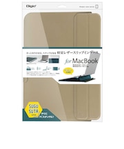 ナカバヤシ　MacBook Air/ MacBook Pro対応 ［～13.6インチ/ ～14インチ］ スタンドスリップインケース for MacBook カーキ SZCMB1403KH