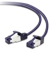 エレコム CAT8 LANケーブル 爪折れ防止 スリム(5m・ブルーメタリック) LDOCTSTBM50