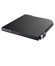 BUFFALO DVDドライブ 外付け 光学式 DVD CD ポータブル Mac/Win ブラック DVSMPTV8U3BKB