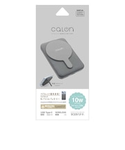 ラスタバナナ　calon 5000mAh マグネット付ワイヤレスモバイルバッテリー WC10W C5V2.4A出力 チャコールグレー ［1ポート］ RLI050WCC10W01CGRY