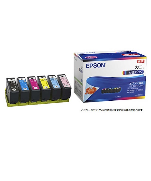 エプソン　純正プリンターインク カニ(標準容量) 6色パック KNI6CL