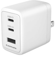 多摩電子工業 PD45W コンセントチャージャー C×2+A ホワイト TSAP164UC2W