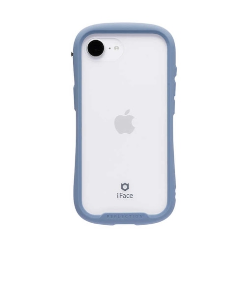 HAMEE　iPhone 16e iFace Reflection強化ガラスクリアケース iFace ペールブルー IP16EIFACERFTBL