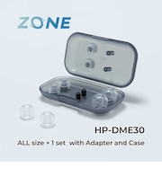 ラディウス　ハイグレードモデル ZONE ディープマウントイヤーピース (ケース付き：XS・S・M・L×各1セット)　クリア HPDME30CL