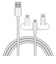 エレコム　スマートフォン用USBケーブル 3in1 microUSB+Type-C+Lightning 1.2m ホワイト MPAAMBLCAD12WH