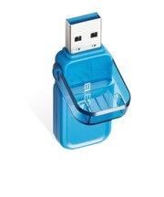 エレコム USBメモリー USB3.1(Gen1)対応 フリップキャップ式 128GB ブルー MFFCU3128GBU