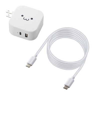 エレコム　AC充電器 スマホ･タブレット用 USB PD対応 20W+12W MPA-ACCP21WF MPAACCP21WF