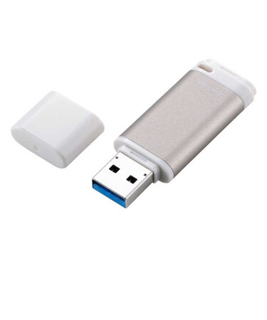 エレコム　USBメモリ 64GB キャップ式 USB 3.2 Gen1 読み込み最大150MB/s 暗号化AES256 データ保護ソフト対応 パスワードロック対応 ストラップホール付 ゴールド MFRCU3064GGD