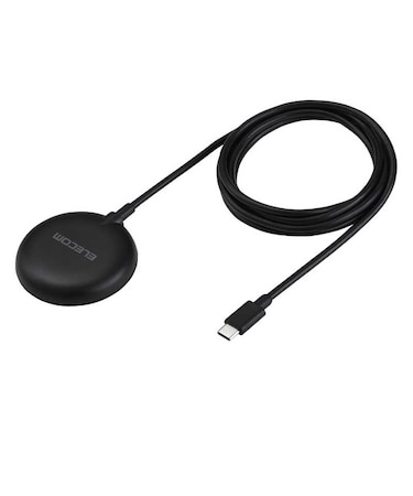 エレコム　ワイヤレス充電器 マグネット式 Qi2 15W 高速充電 コンパクト ( Magsafe 対応 iPhone / Qi2規格対応 スマホ 等充電 ) ブラック WMA10BK