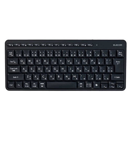 エレコム　キーボード 無線2.4GHz 静音 ミニサイズ メンブレン式 TKQT11MDMBK