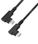 エレコム　USB2.0ケーブル C-Cタイプ 認証品 USB PD対応 最大240W 両端L字コネクタ やわらか 1.0m U2CCLLEY10NBK