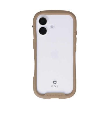 HAMEE　iPhone17 iFace Reflection強化ガラスクリアケース ベージュ IP17IFACERFTBE