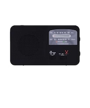 京ハヤ　4WAYタイプ 手回し充電ラジオ ［ワイドFM対応 /AM/FM］ JKRAB1BK