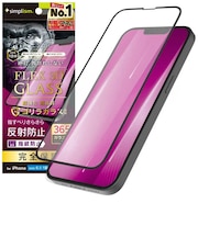 トリニティ　iPhone 16e/ 14/ 13/ 13Pro [FLEX 3D] フィルム ゴリラガラス 反射防止 複合フレームガラス ブラック TRIP25SG3GOAGBK