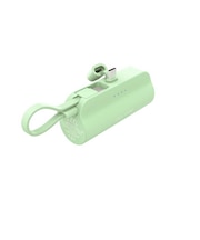 ファンマックスジャパン　CellCube ケーブルレスモバイルバッテリー 5000mAh ライトグリーン ［2ポート］ CCPB02-LG