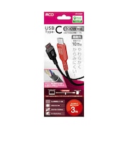 ナカバヤシ USB PD100W 充電ケーブル 3m UPD2C30BK