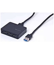 ナカバヤシ USB3.0 バスパワー4ポートハブ UH3024BK