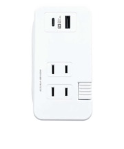 カシムラ 旅行用電源タップAC3 USBA+C 3A 0.2m WM29