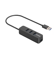 BUFFALO　バスパワー上挿しハブ 磁石付 ブラック ［バスパワー /4ポート /USB 3.2 Gen1対応］ BSH4U328U3BK