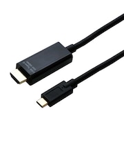 ナカバヤシ Type-C - HDMI変換ケーブル 1.5m 黒【ビックカメラグループオリジナル】 BCCHD15BK