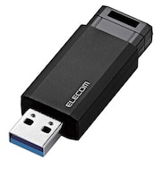 エレコム USBメモリー 64GB USB3.1 ノック式 MFPKU3064GBK