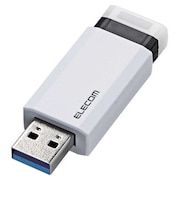 エレコム USBメモリー 64GB USB3.1 ノック式 MFPKU3064GWH