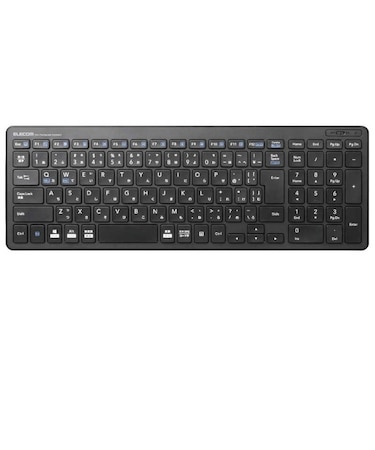 エレコム　キーボード (Mac/Windows11対応) ［ワイヤレス /USB］ ブラック TKFDP099TBK
