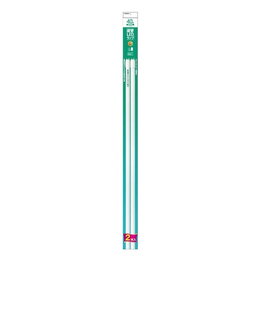 ヤザワ　LED直管40型 昼白色 グロー式 2本パック 環境に優しいガラス製 明るさ2300lm 5000K ［G13 / 40形 / 昼白色 / 2本］ LDF40N/13/23/3/2P
