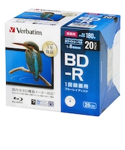 VERBATIMJAPAN　録画用BD-R(1-6倍速 25GB)20枚パック VBR130RP20D1B